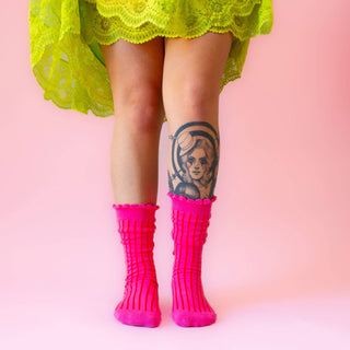 Galinda Pink Crew Socks
