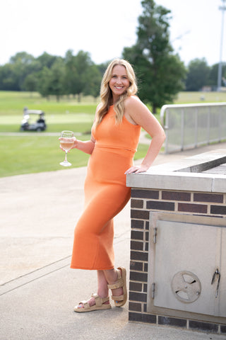 Pretty Pumpkin Knit Set