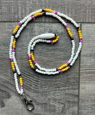 Pencil Seed Bead Lanyard