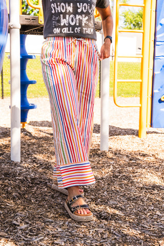 Color Me Happy Striped Pants