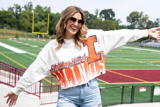 Fighting Illini Cropped Long Sleeve