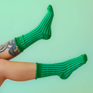 Elphaba Emerald Crew Socks