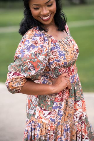 A Girl Can Twirl Midi Dress