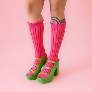 Galinda Pink Crew Socks