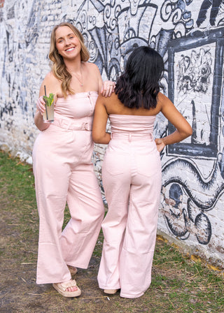 Jumping to Conclusions Light Pink Jumpsuit