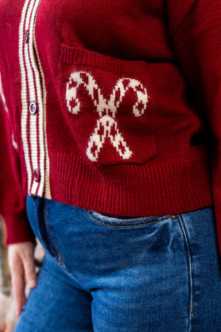 Candy Cane Cardigan