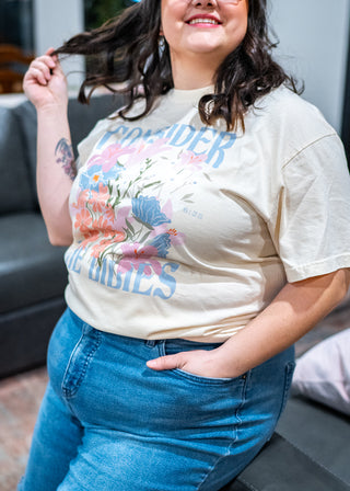 Consider the lilies -- Easter Graphic Tee