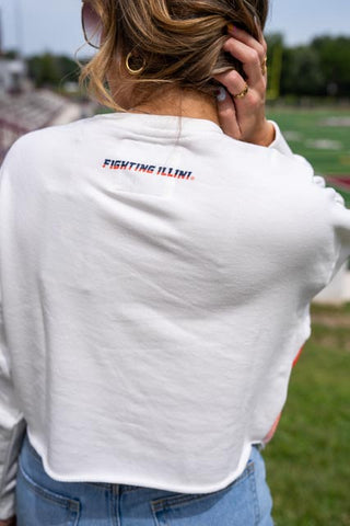 Fighting Illini Cropped Long Sleeve