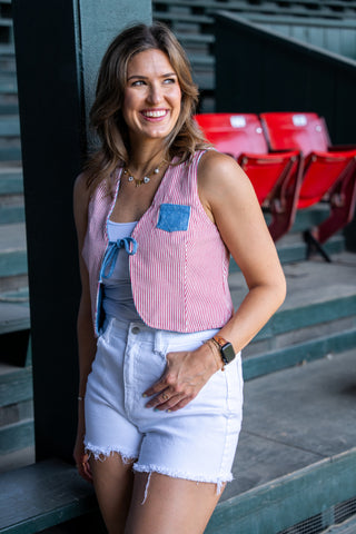 Surprises & Stripes Reversible Vest