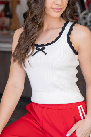 Trackside Ribbed Tank Top