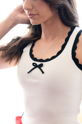 Trackside Ribbed Tank Top