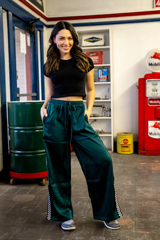 Last Lap Satin Sweatpants