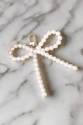 Pearl Bow Purse Charm