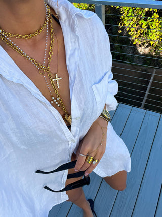 XL Sparkle Cross Necklace