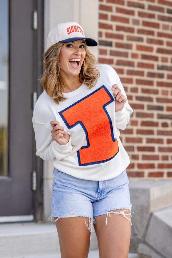 Big I Big Win Chenille Sweatshirt