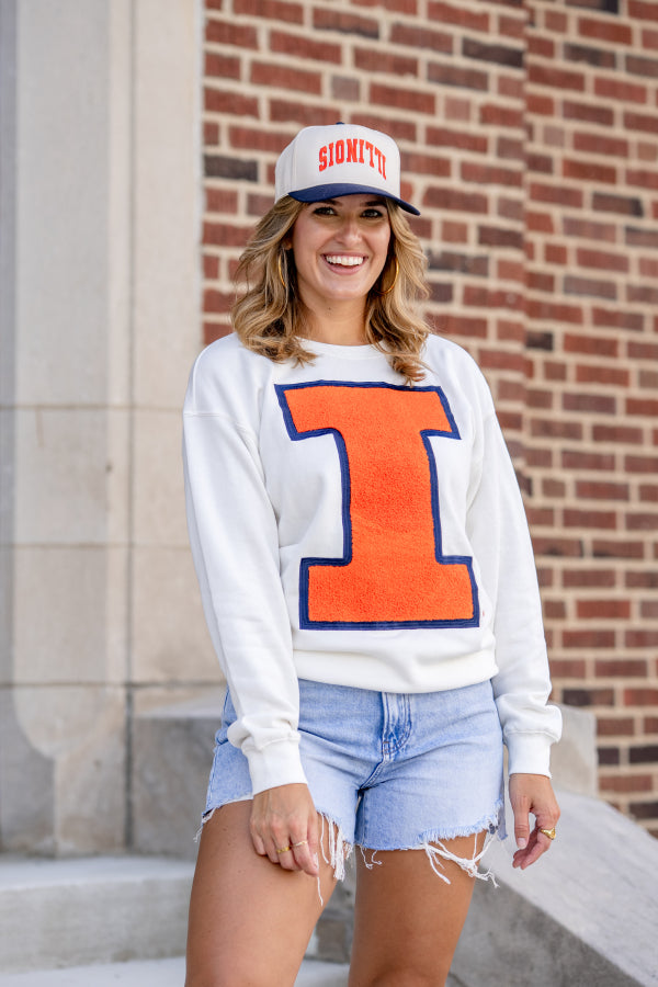 Big I Big Win Chenille Sweatshirt