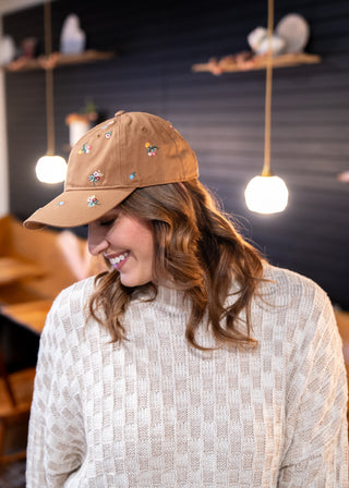 Ditsy Dahlia Baseball Cap