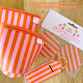Pink & Blue Striped Drink Sleeve