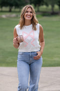 Blushing Bow Sweater Vest