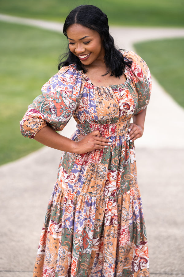 A Girl Can Twirl Midi Dress