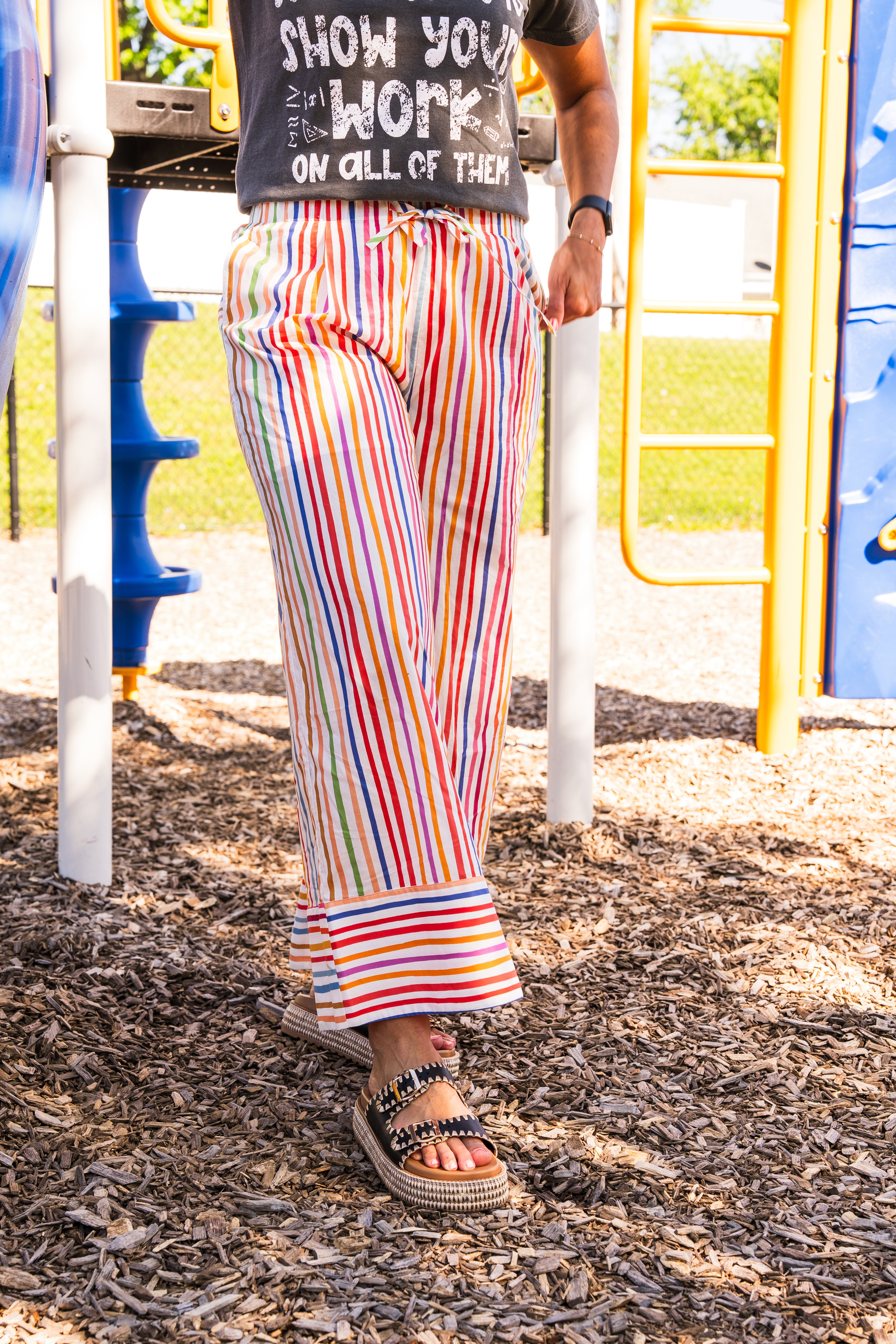 Color Me Happy Striped Pants