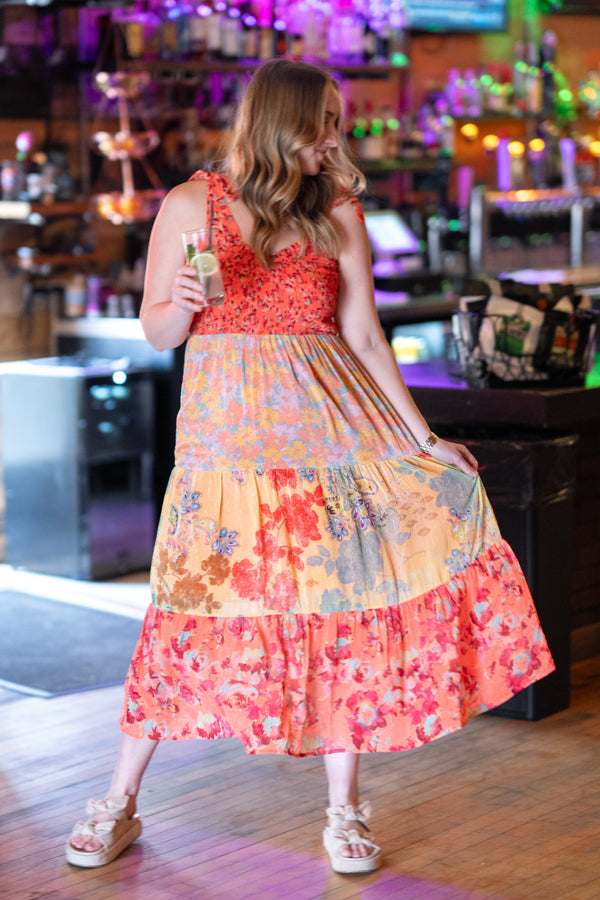 Boho Babe Midi Dress