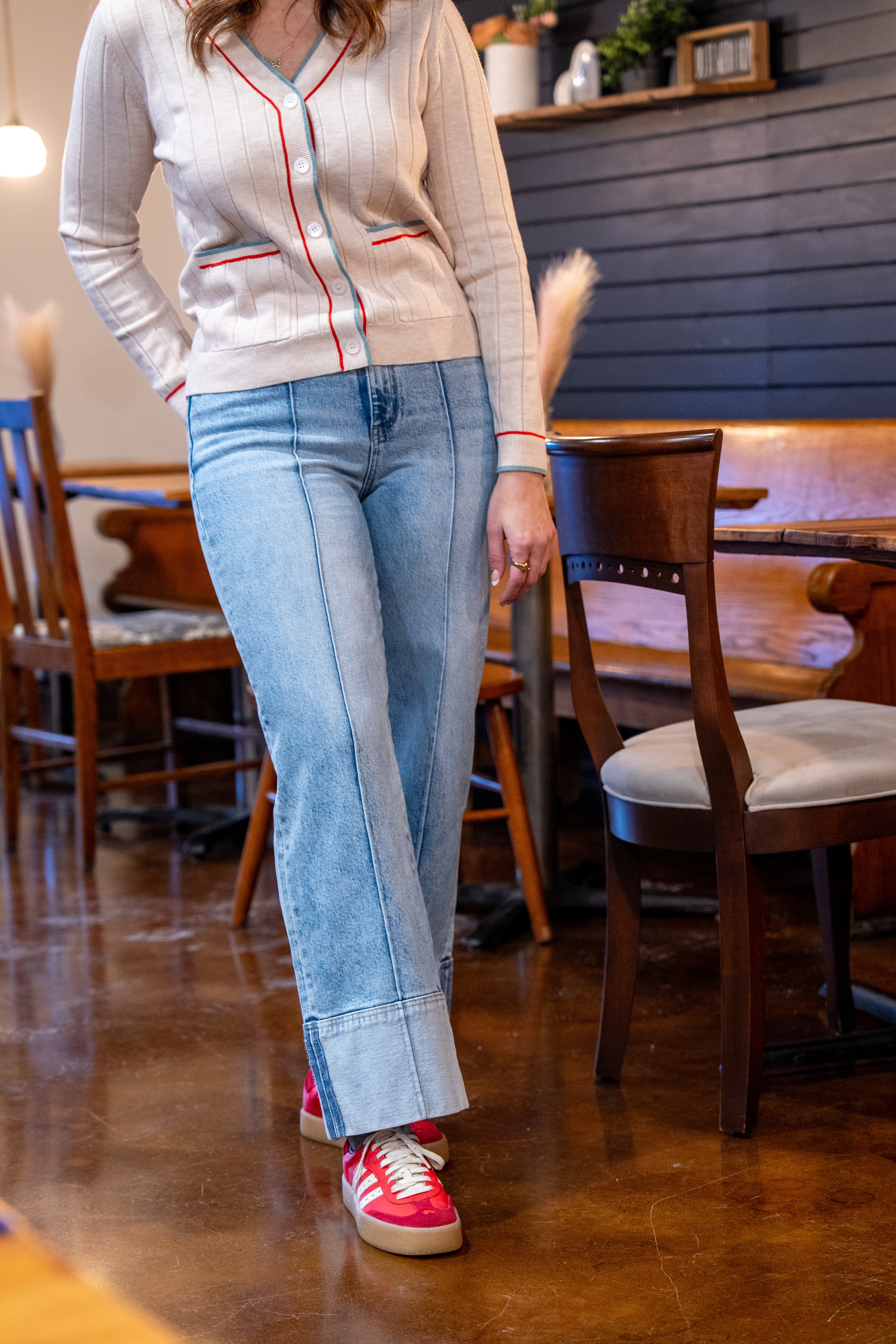 Perfect Line Pintuck Jeans