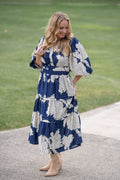 Wine Country Navy Dress