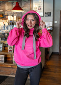 Spring Alert Pink Fleece Pullover