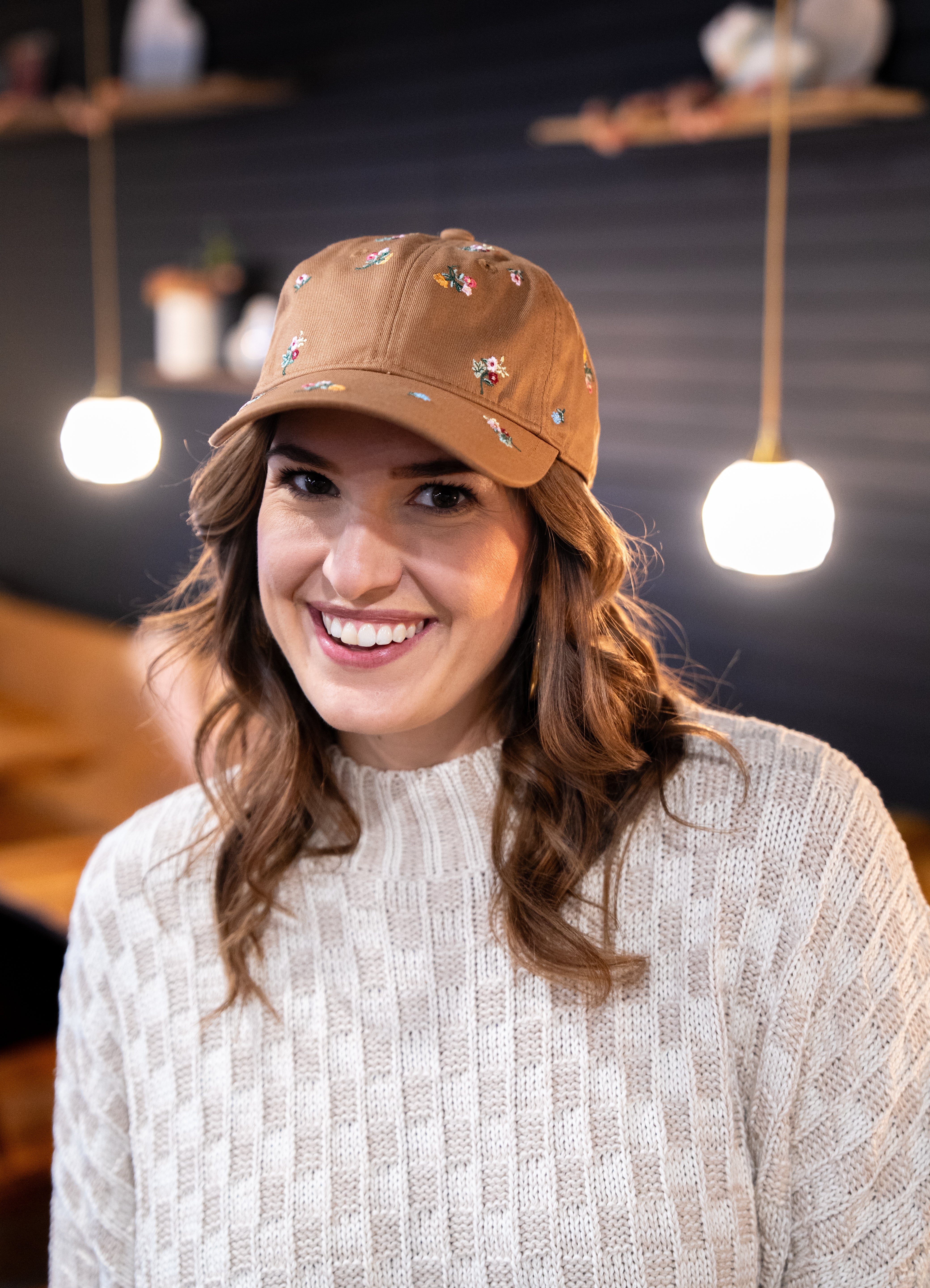 Ditsy Dahlia Baseball Cap