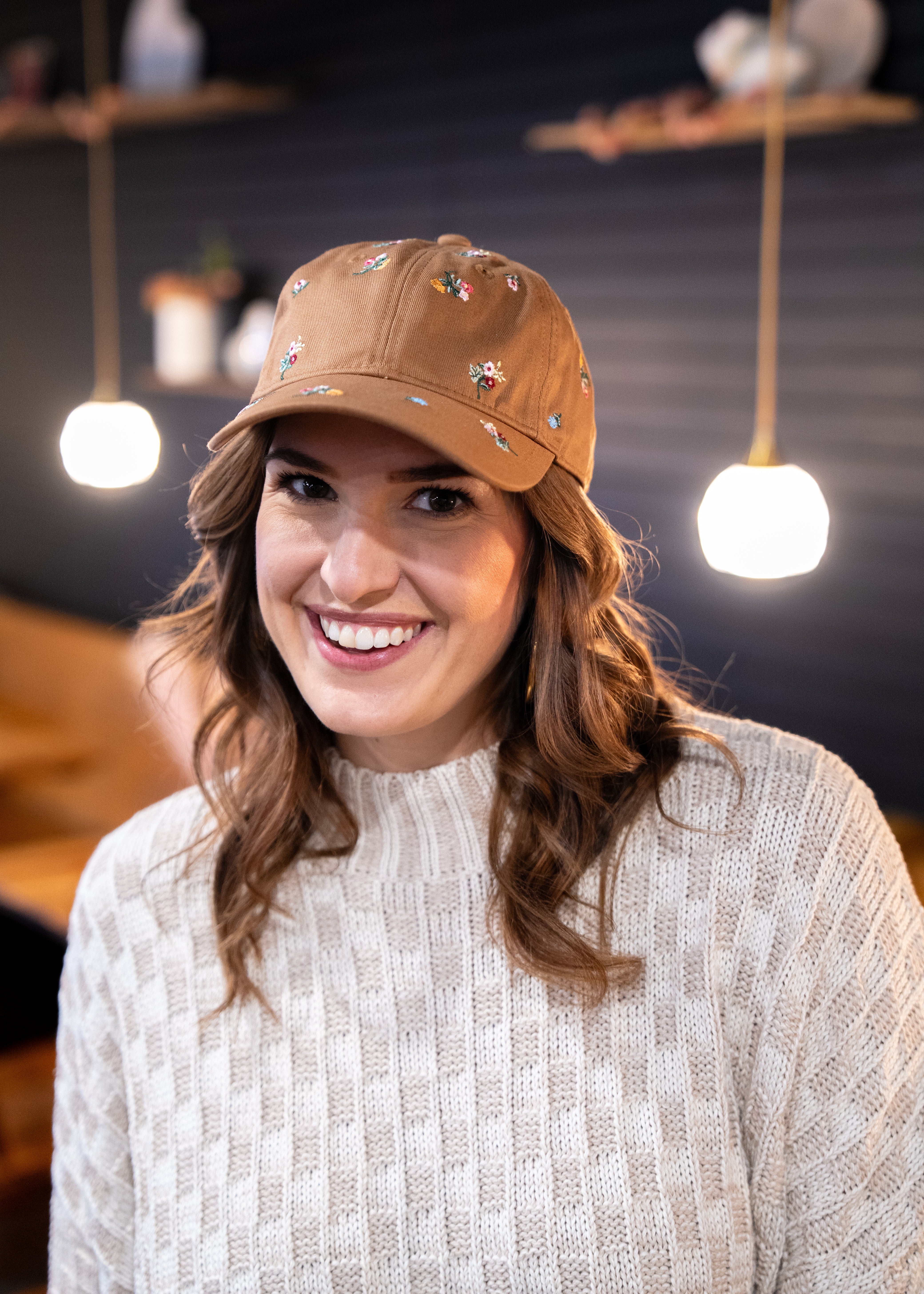 Ditsy Dahlia Baseball Cap