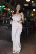 Jumping to Conclusions Light Pink Jumpsuit