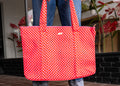 Cherry Pop Checkered Tote Bag