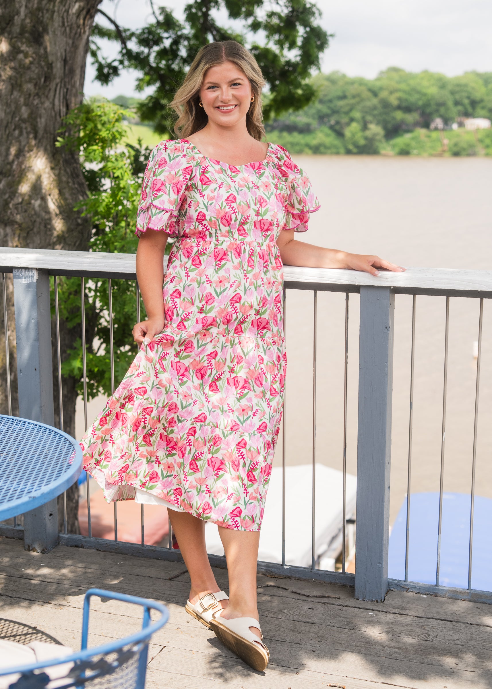 Tangled Up Tulip Midi Dress