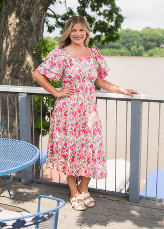 Tangled Up Tulip Midi Dress