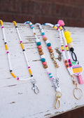 Crayon Teach Clay Beaded Lanyard