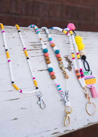 Crayon Teach Clay Beaded Lanyard