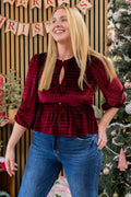 Sugar Plum Peplum Top