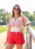 Seventh Inning Striped Top