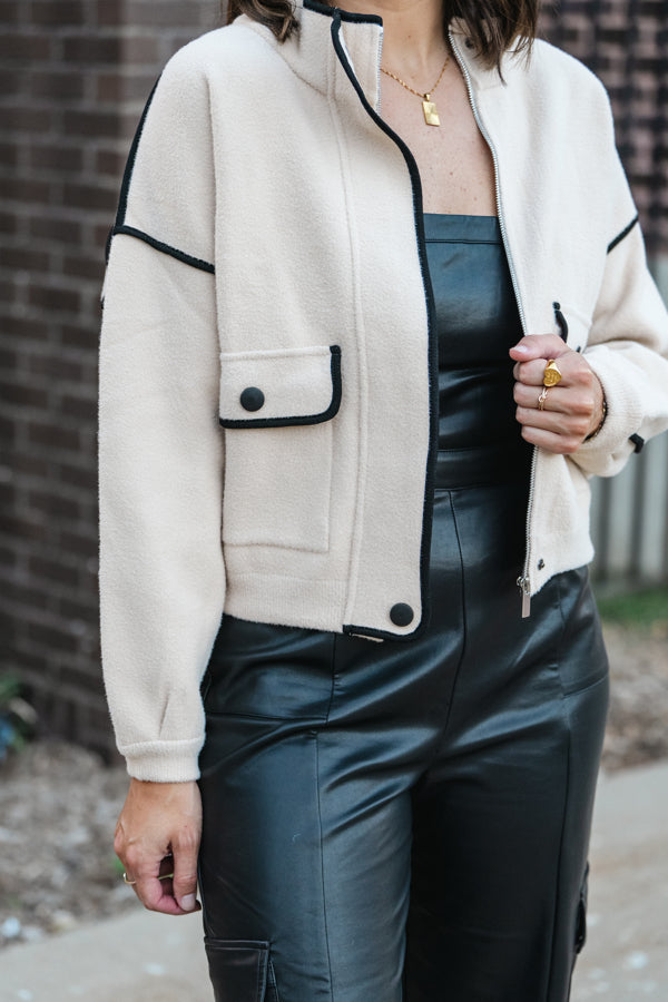 Cool Contrast Wool Jacket