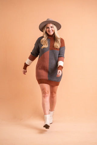 Stay Cozy Knitted Sweater Dress