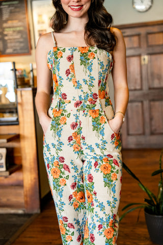 Dancing Daisies Floral Jumpsuit