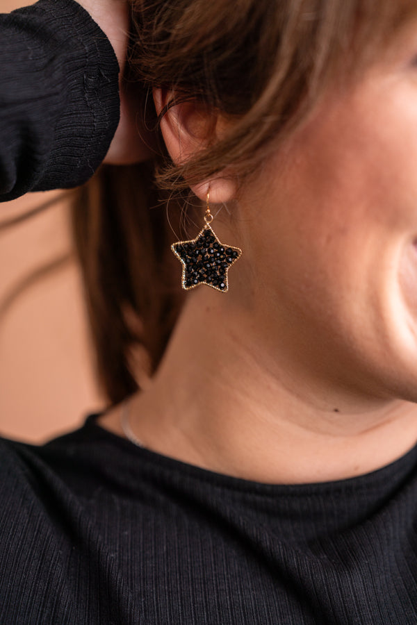Beaded Star Earrings
