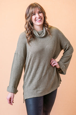All Spruced Up Waffle Knit Top