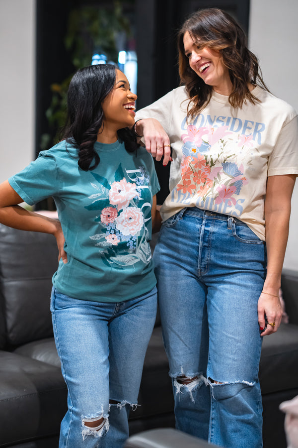 Consider the lilies --  Easter Graphic Tee