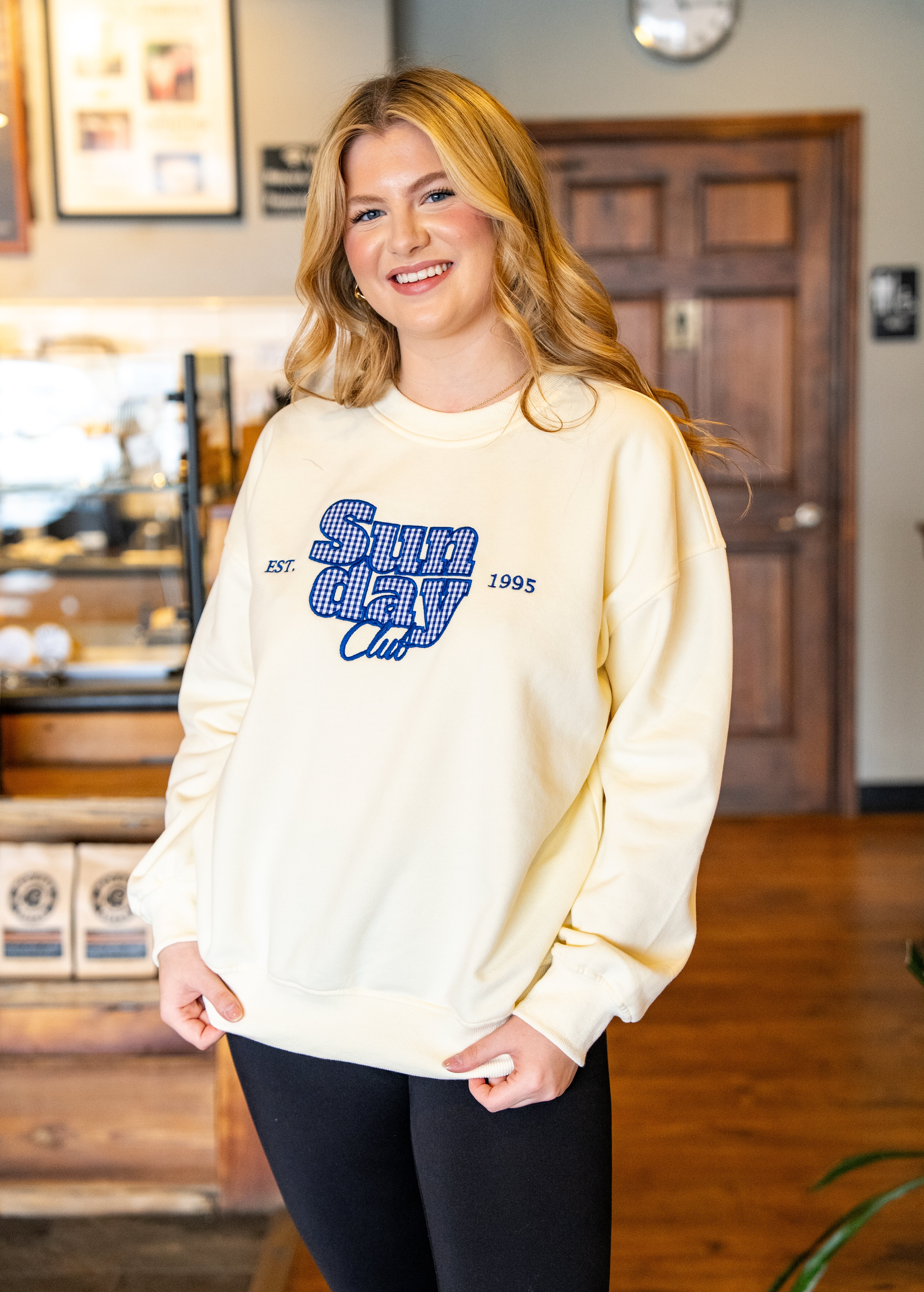 Sunday Club Embroidered Sweatshirt