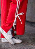 Racing Stripes Red Track Pants