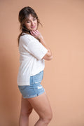 Beachy Embroidered Tee