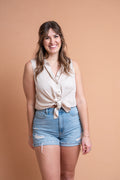 Sandy Shores Collared Tunic Tank