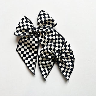 Charming Checkered Bow